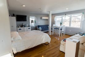 Hull House | Mermaid of HULL looking at Nantasket Beach