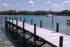 Green Turtle Cay House | Island Gambol, pool, dock and 17 ft whaler