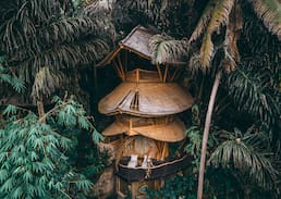 Abiansemal Villa | Aura House 2bds Eco Bamboo House, Pool, River View