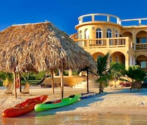 Boca Ciega Villa | Caribbean Beachfront Villa Mandevilla POOL/Palapa