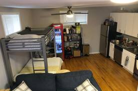 Park West Apartment | LollaPalooza Master Bedroom in Lincoln Park