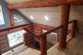 Anglemont House | Authentic log home overlooking Shuswap lake.