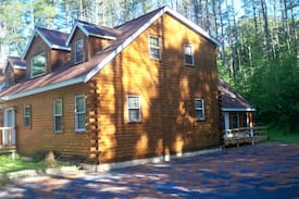 Campton House | Spectacular log home with indoor pool and hot tub