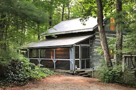 Saluda Cabin | The Treehouse. An updated cabin from 1890