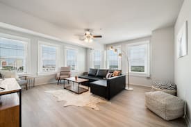Brazos Apartment | Waco Penthouse with Downtown Skyline View