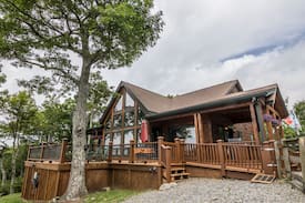 Boone Cabin | Innspiration - Boone home with Hot Tub - 4 King Beds - Fenced Yard - Great Views