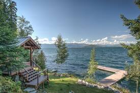 Sandpoint Cabin | Romantic Four Season Retreat Private Lakefront Gem