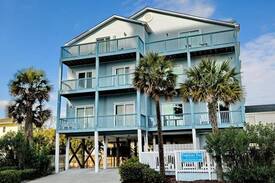 Crescent Beach House | The Fun House 3 Story Ocean Villa Sleeps 20