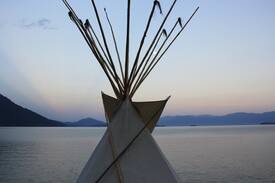 Sandpoint Other | Tipi on private beach at Lake Pend Oreille ranch