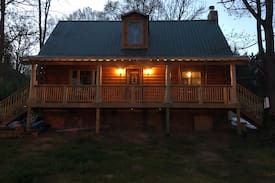 Johnson City Cabin | Blue Haven Authentic Log Cabin near Bristol