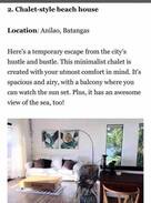 Anilao Villa | ANILAO, BATANGAS Chalet Style Beach House w/ view