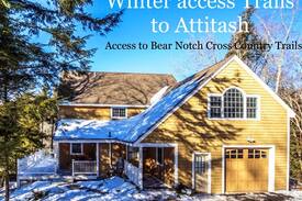 Bartlett House | Thistle Lodge: walk to ski trails on Attitash