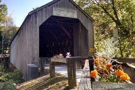 North Clarendon Other | Kingsley Grist Mill, Covered Bridge and Waterfall.