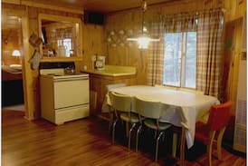 Mio Cabin | RIVER BEND LODGE: Directly on the Au Sable River- Bring your canoe here!