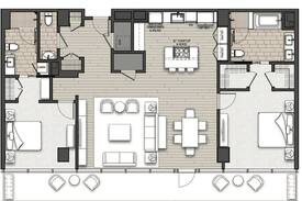 Downtown Sacramento Apartment | Sawyer Kimpton Residences - Luxury 2 Bdrm/2.5 Bath