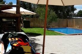Las Cabras Cabin | Cabaña-casa Lago Rapel acceso al lago y piscina