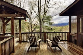 Cherry Log House | White Deer Lodge at Rich Mountain Wilderness area.