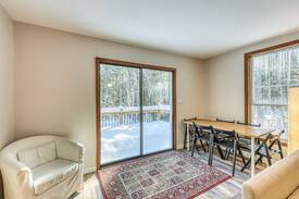 Stratton Cabin | Family and dog-friendly cabin w/private hot tub, firepit, lawn, and deck!