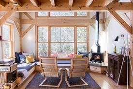 Crescent Beach Cabin | Cozy Riverside Hideaway with Wood Fired Hot Tub