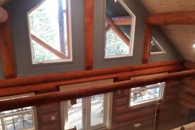 Anglemont House | Authentic log home overlooking Shuswap lake.