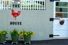 Saluda Apartment | THE RED ROOSTER HOUSE-only 200 feet to Main St.