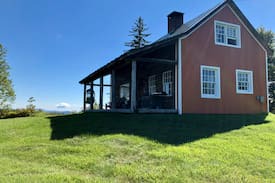 Topsham Cabin | Pine Cabin, Galusha Hill Farm, incredible view!