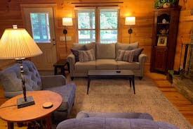 Vilas Cabin | Love Hollow - Charming Cabin in Vilas with Hot Tub - Pond - Firepit!