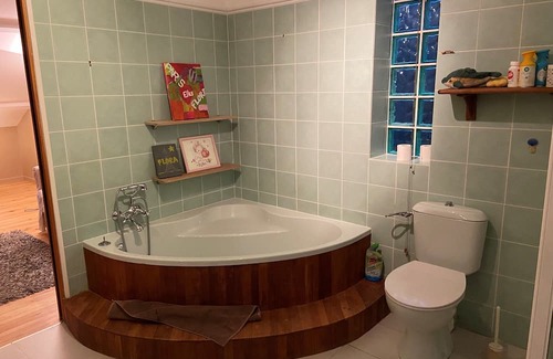 Marnes-la-Coquette Bed & Breakfast | Bedroom with private bathroom in a bungalow near Paris
