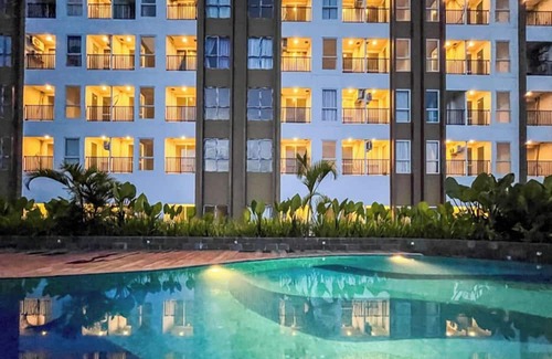 Biringkanya Apartment | Grey Toned 1Br Apartment Tamansari Skylounge Makassar