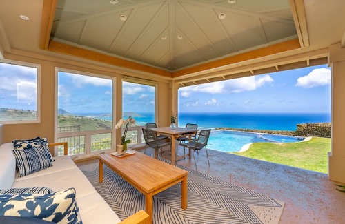 Kuliouou - Kalani Iki House | Stunning 4BR Home w/Infinity Pool & Sunrise Ocean Views