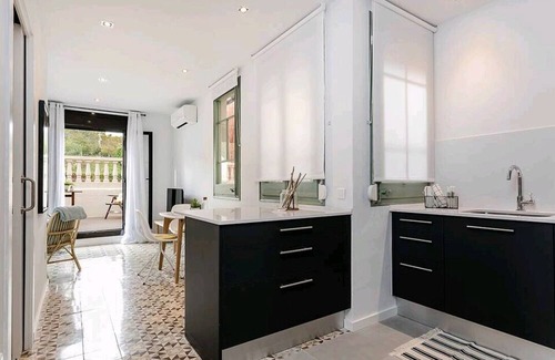 Sants-Montjuic Apartment | Renovated & Serene Apartment With Private Terrace in the Heart of Barcelona