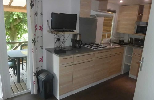 Saint-Pierreville House | Homerez - Nice bungalow for 4 ppl. with terrace at Saint-Pierreville
