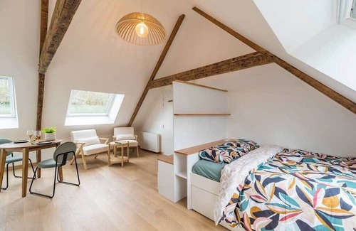 Lannion Apartment | Grand Studio Lumineux,proche Gare Lannion et Plage