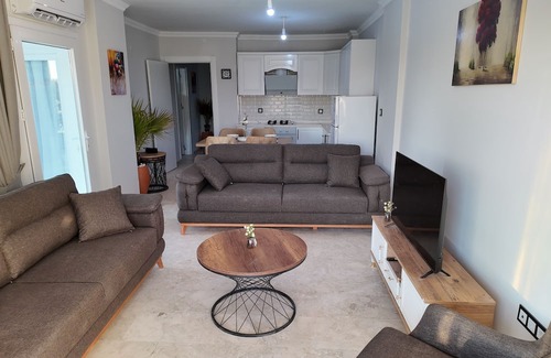 Akbuk Apartment | Luxury 2 Bedrooms Beachfront Apartments on the Sunny Turkish Riviera -C1 Ground