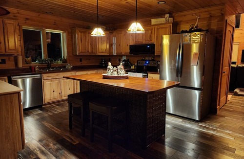 Fort Kent Mills Ski Chalet | Large Chalet Cabin overlooking downtown Fort Kent! Right on the trails!