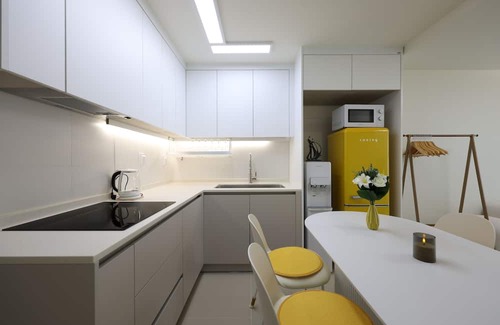 Goyang Villa | [AWESTAY202] Seoul near DMC/New, Full Option/Sleeps7/2BR,4 Beds,1BA/Free Parking