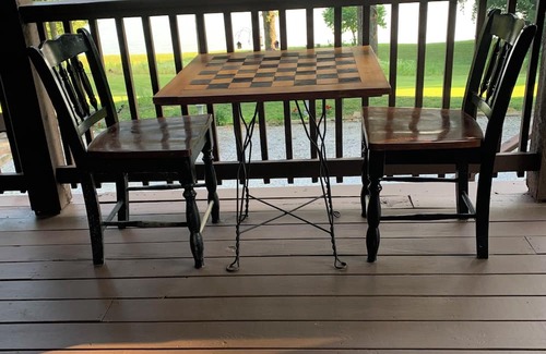Livingston County Cabin | Log cabin w/walk out basement and loft located on Ohio Rivers edge.