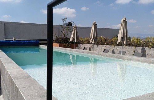 Xochimilco Apartment | Modern Apartment. Best rooftop view in Mexico.