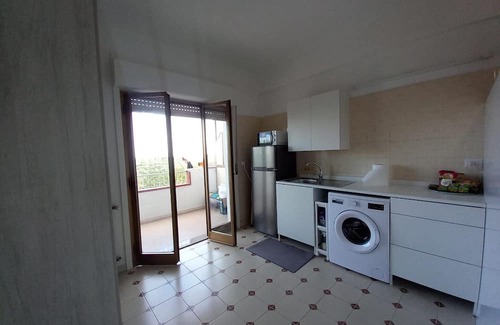 Pace del Mela Apartment | Room 'Salina' with Sea View, Wi-Fi and Air Conditioning