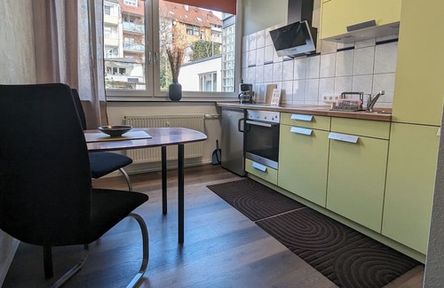 Pforzheim Apartment | Chic apartment for 1-2 persons, bedroom, kitchen, bathroom. Centrally located.