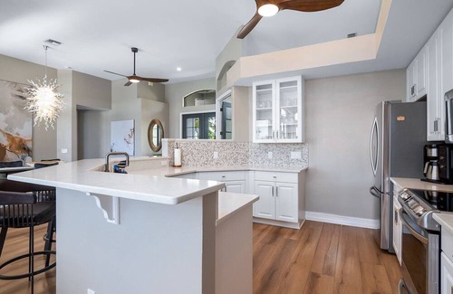 Marco Island House | Gorgeous three-bedroom + Den 2 bathroom home on the water.