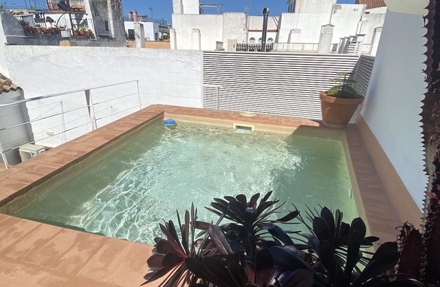 House with pool in the historic center of Seville.