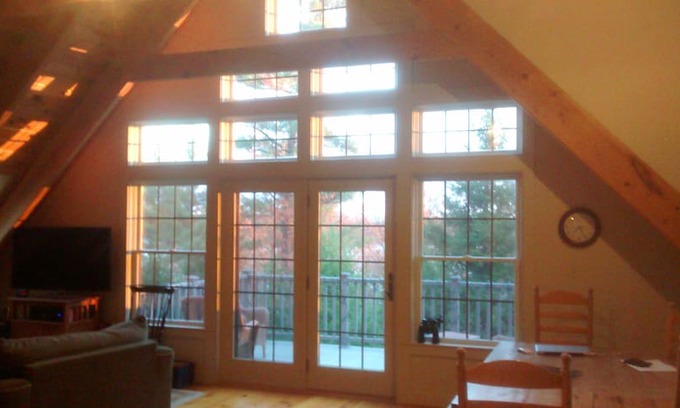 Mount Vernon Cabin | Private camp on Long Pond in Belgrade Lakes region