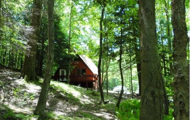 Treasure Lake House | PA Resort Chalet + Pontoon Boat