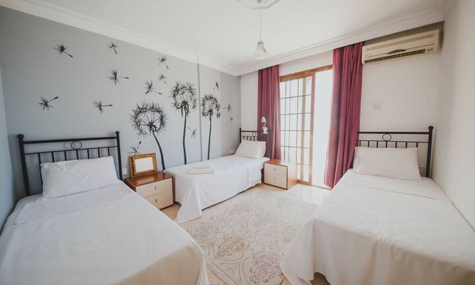 Kyrenia Apartment | Bed in rooms. ENJOY YOUR TIME Cyprus/Kyrenia/Girne
