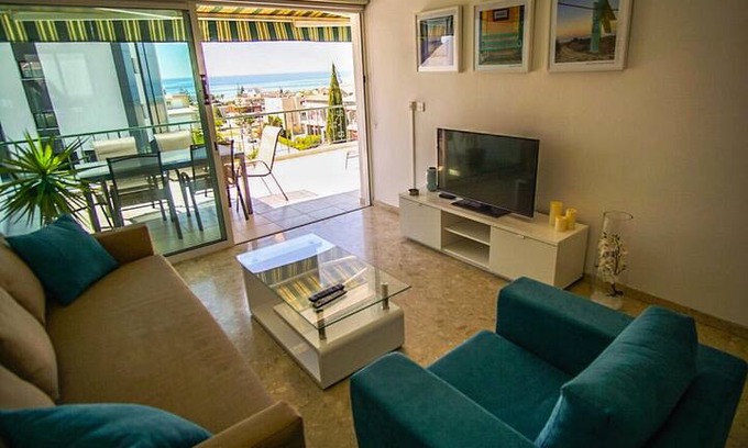 Pyrgos Apartment | Alexander Sea View Apartment, Pool, Near the Beach