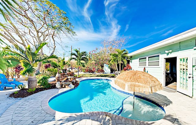 Sarasota House | Private Pool, Cabana & Game Room - Walk to Beach