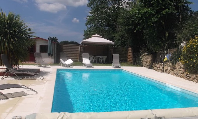Plouhinec Villa | Maison Morbihan avec piscine couverte chauffée