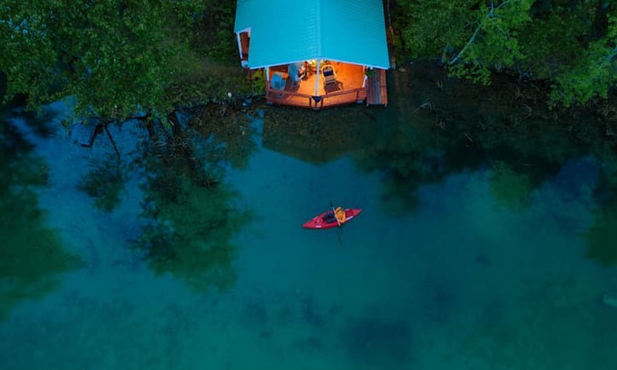 West Glacier Cabin | Artist's Studio on Lake 5 at Whistle Stop Retreat