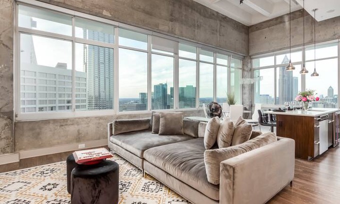 Peachtree Center Apartment | ♣NOHOTEL♣ Penthouse - Ease into your Extended Stay